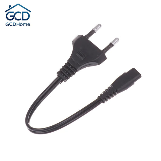 EU Plug Double Hole Charging Cable 220V 110V Direct Charging Torch Light Charger Power Cord Flashlight Accessories