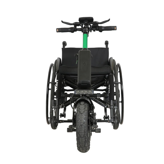 Coofull Electric Handcycle Wheelchair Attachment for Disabled People with Disc Brake and Lightweight Aluminum Alloy Frame