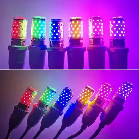 1Pcs High Brightness Energy Saving Color E27 LED Corn Lights No Flicker Replace LED Atmosphere Light Bulbs For Living Room