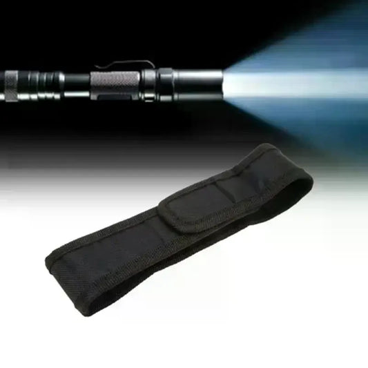 Nylon Flashlight Protective Case Suitable For LED Flashlights Universal Portable Outdoor Hiking Gear 17cm